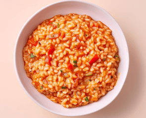 Risotto à la tomate et aux poivrons rouges — bébé 1 an