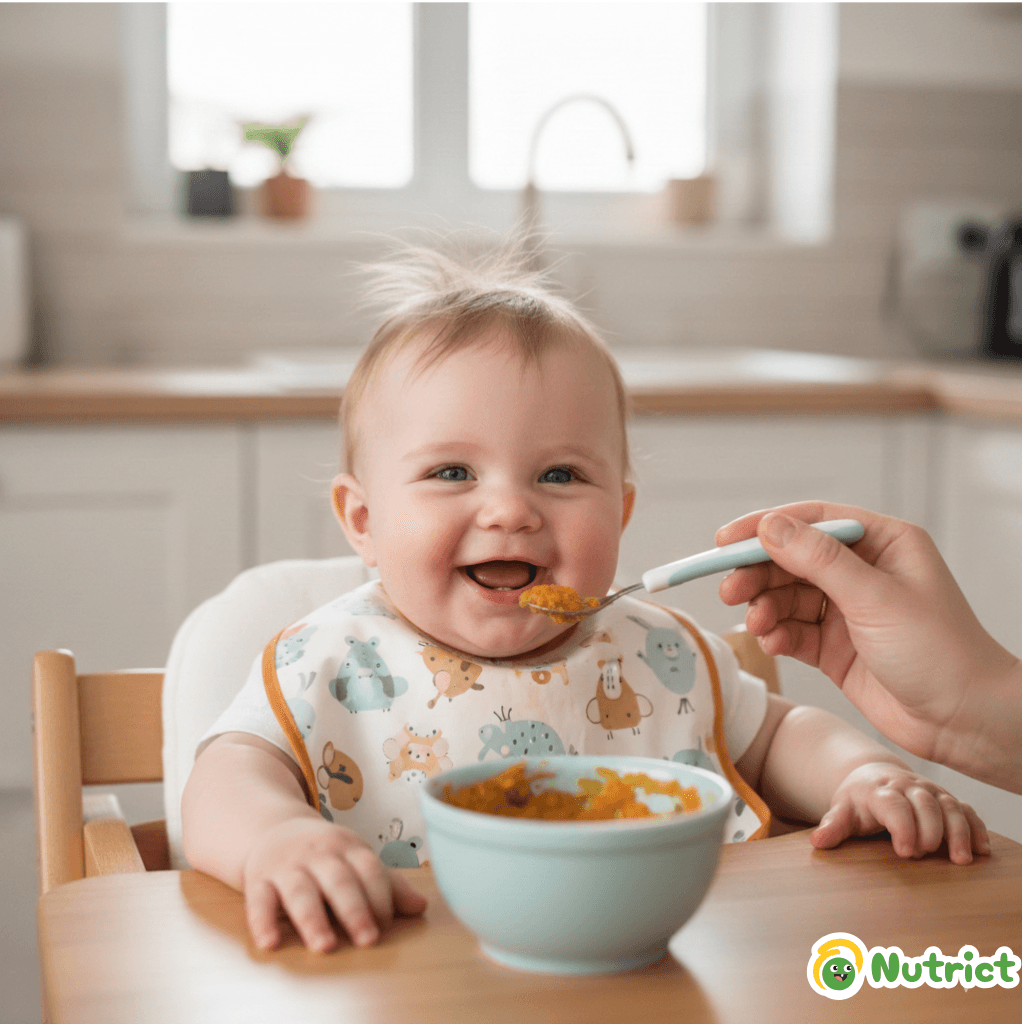 Alimentation bébé 5 mois: aliments autorisés, menus types et conseils nutritionnels
