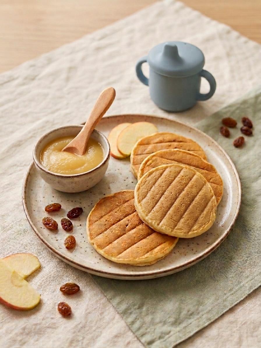 Pancakes pommes-raisins secs