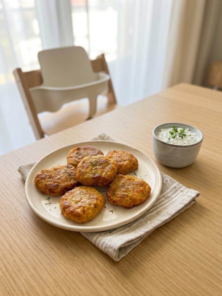 Galettes végétariennes de lentilles corail aux légumes (version express)