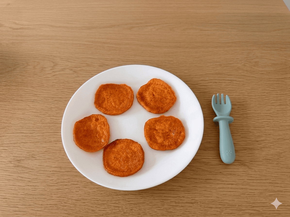 Rondelles de patate douce au four